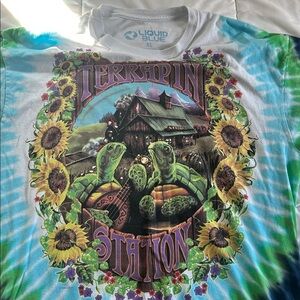 Grateful Dead Liquid Blue Terrapin Station Tie-Dye T-Shirt